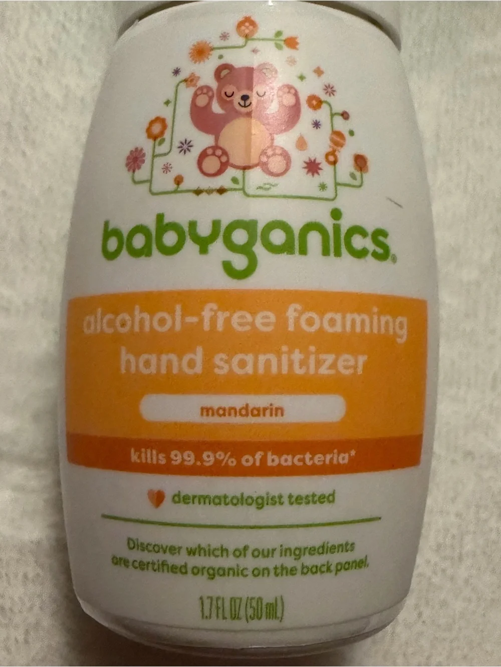 babyganics Alcohol-Free Foaming Hand Sanitizer — Mandarin, 1.7 fl oz (Set of 2)